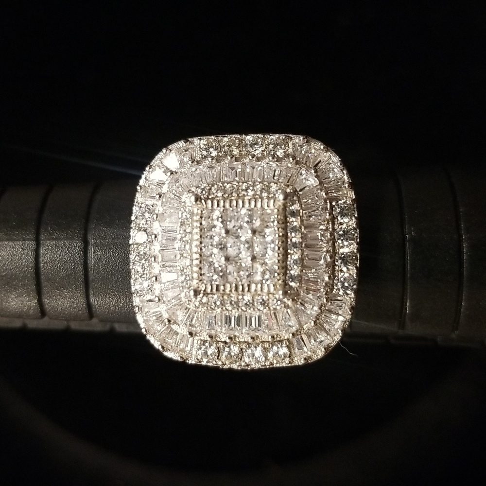 Diamond Simulate Ring 925 Size 6 - image 1